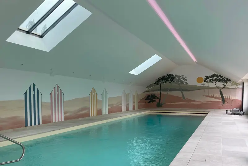Le même mur une fois la fresque terminée